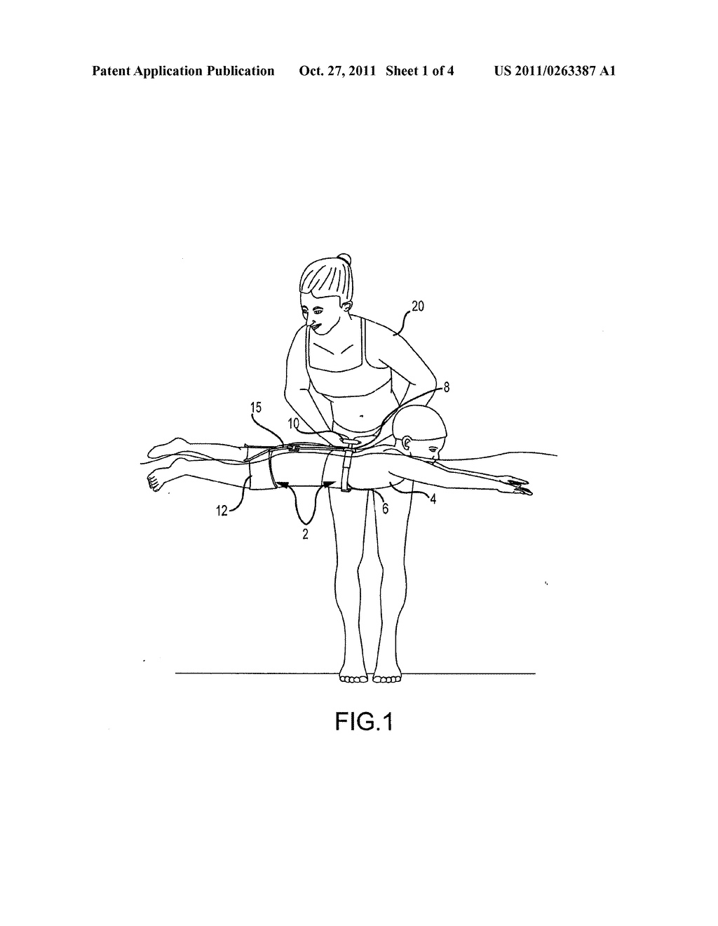 Swim Training Harness - diagram, schematic, and image 02