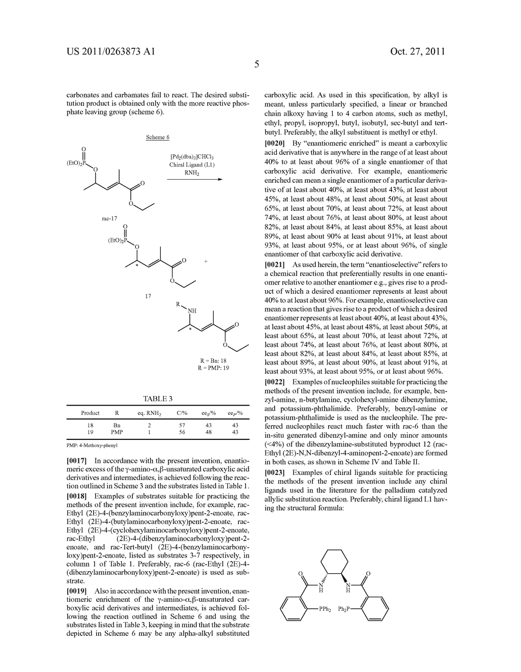 Enantioselective Synthesis of y-amino-alpha beta-unsaturated carboxylic     acid derivatives - diagram, schematic, and image 06