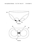 Feminine hygiene pads diagram and image