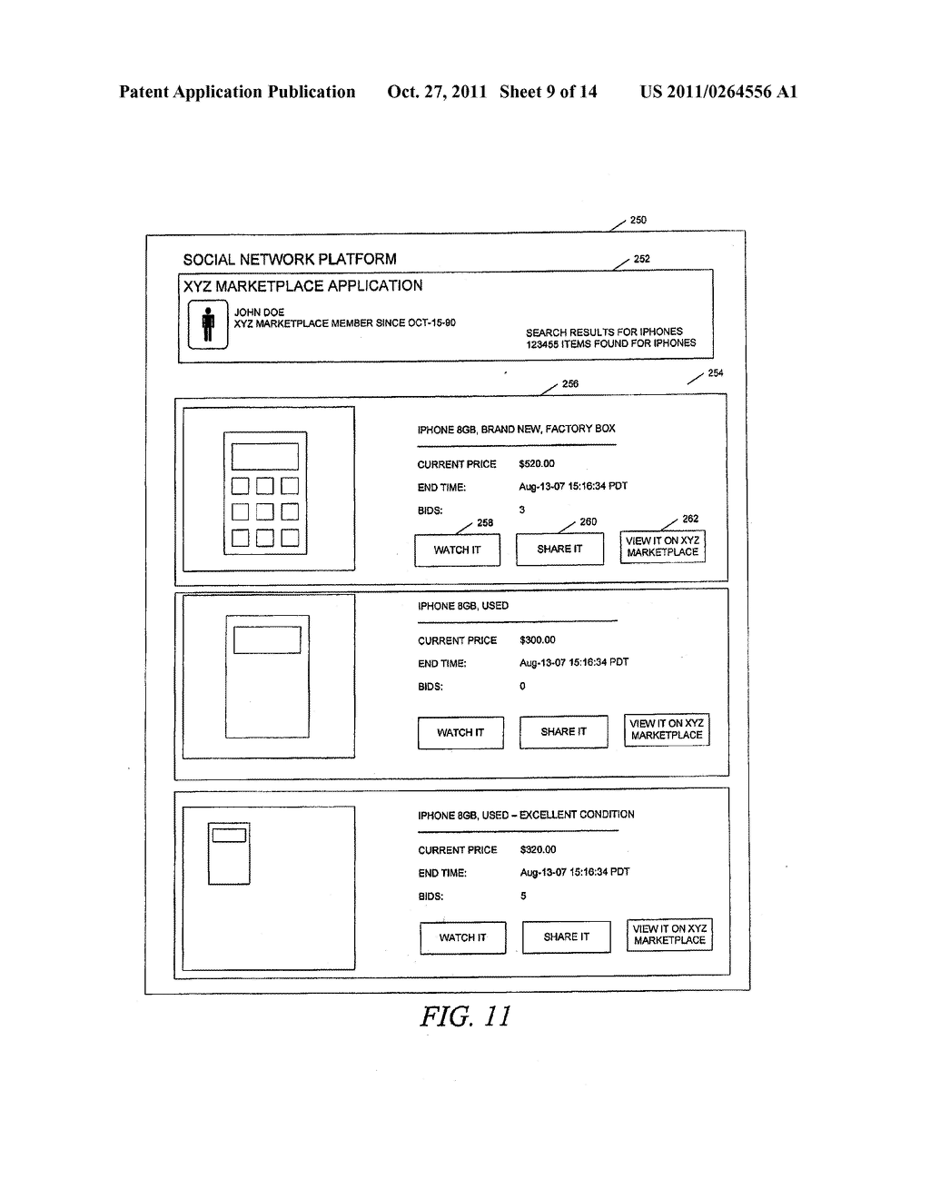 SHARING INFORMATION ON A NETWORK-BASED SOCIAL PLATFORM - diagram, schematic, and image 10