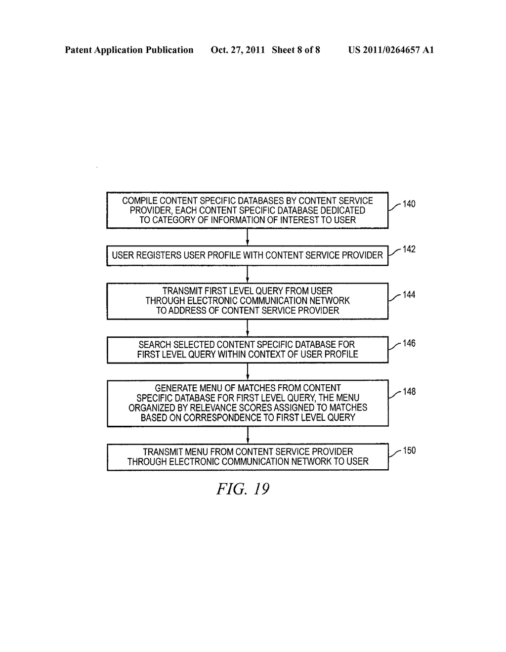 System and Method of Controlling Interactive Communication Services by     Responding to User Query with Relevant Information from Content Specific     Database - diagram, schematic, and image 09