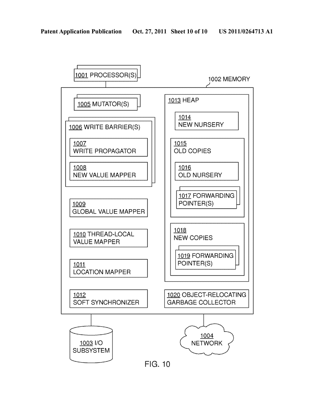 Garbage collector with concurrent flipping without read barrier and     without verifying copying - diagram, schematic, and image 11