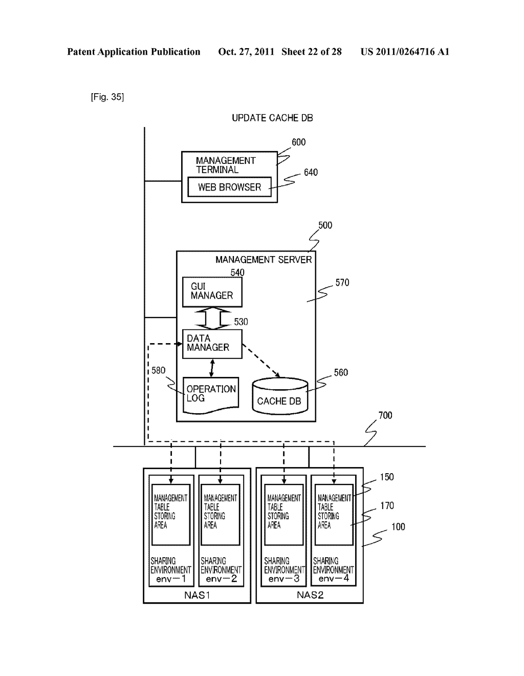 MANAGEMENT SYSTEM AND MANAGEMENT METHOD FOR STORAGE SYSTEM - diagram, schematic, and image 23