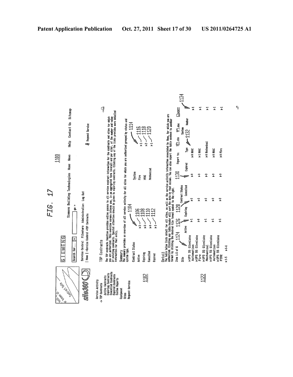 Method and System for Obtaining Operational Data and Service Information     for a Building Site - diagram, schematic, and image 18