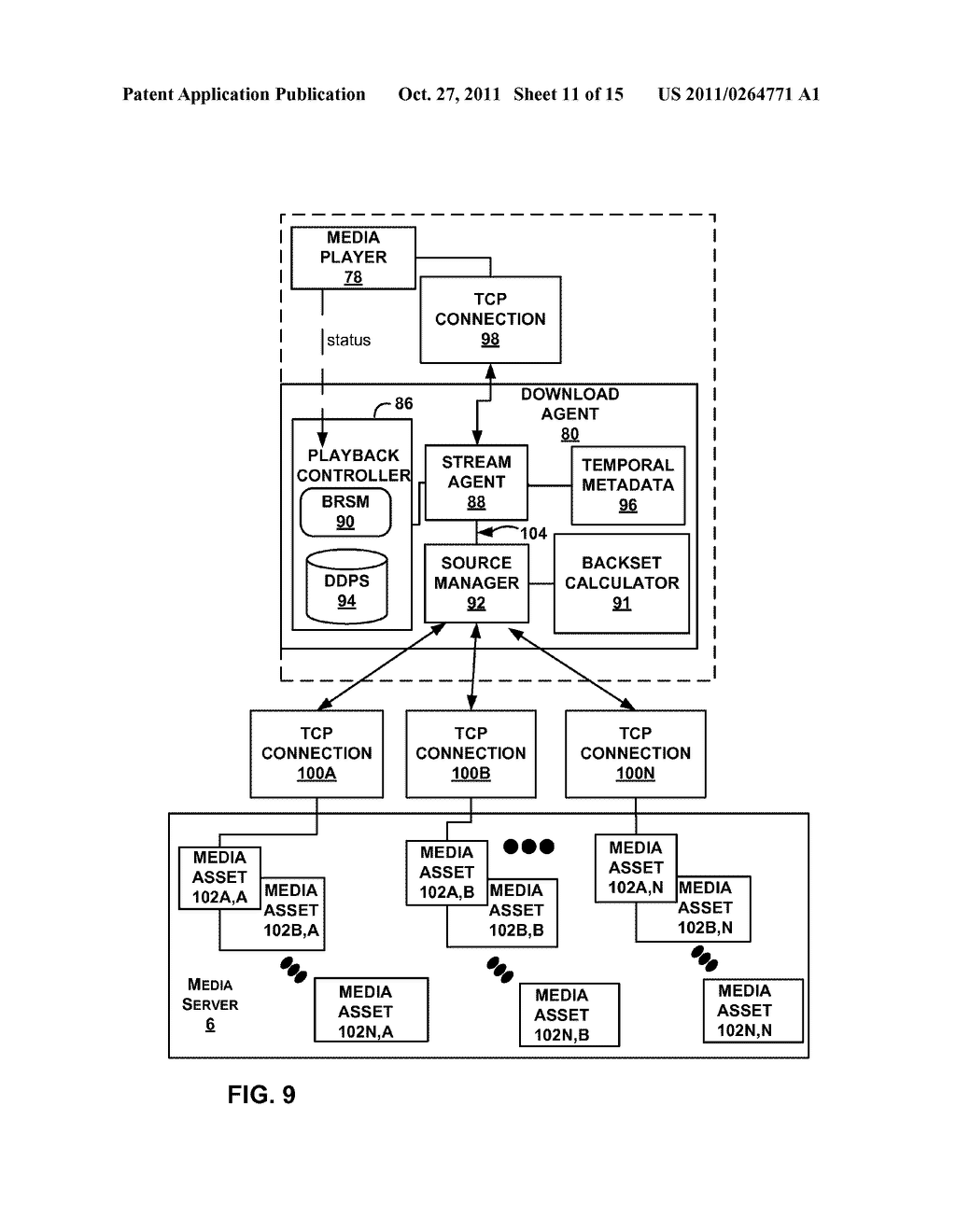 LIVE MEDIA DELIVERY OVER A PACKET-BASED COMPUTER NETWORK - diagram, schematic, and image 12