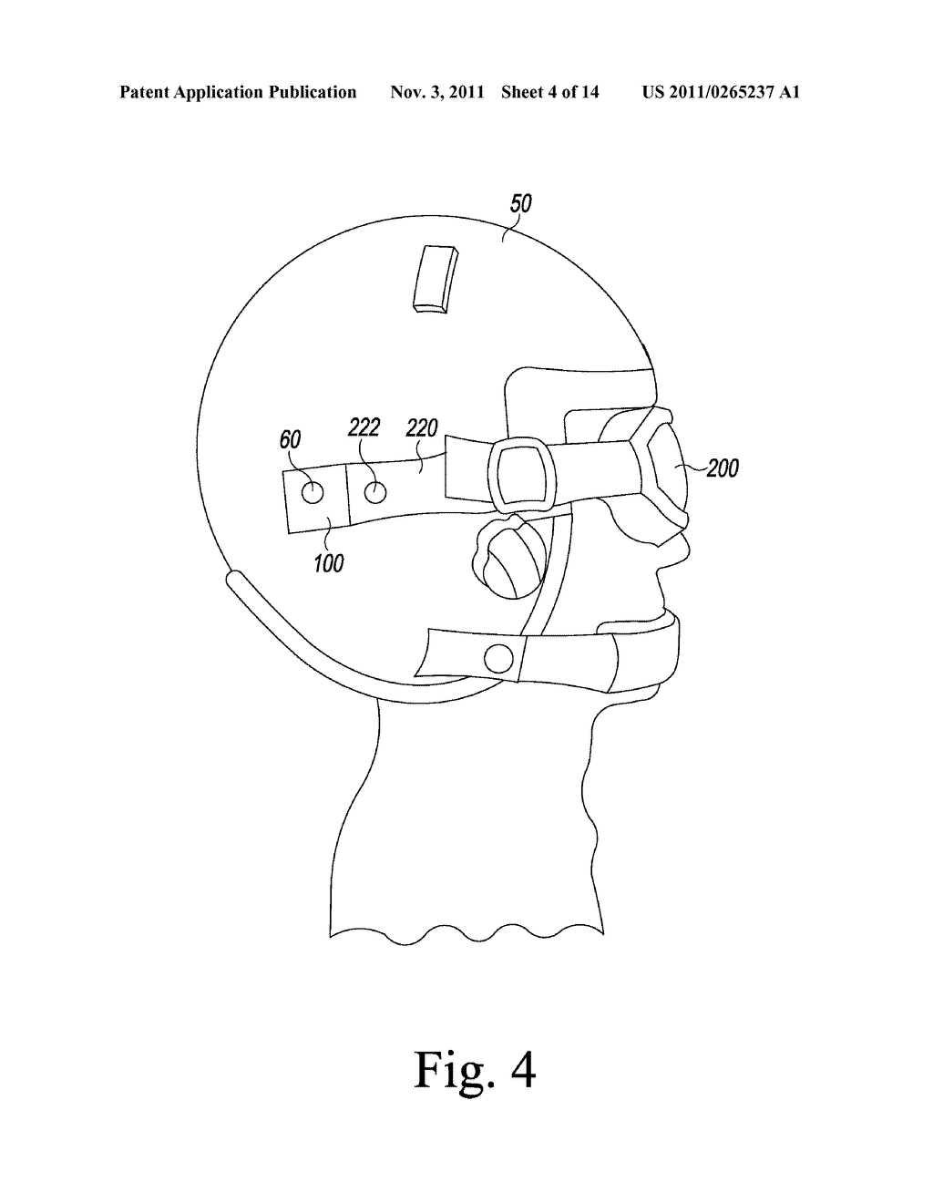 Eyewear Attachment System For A Helmet - diagram, schematic, and image 05