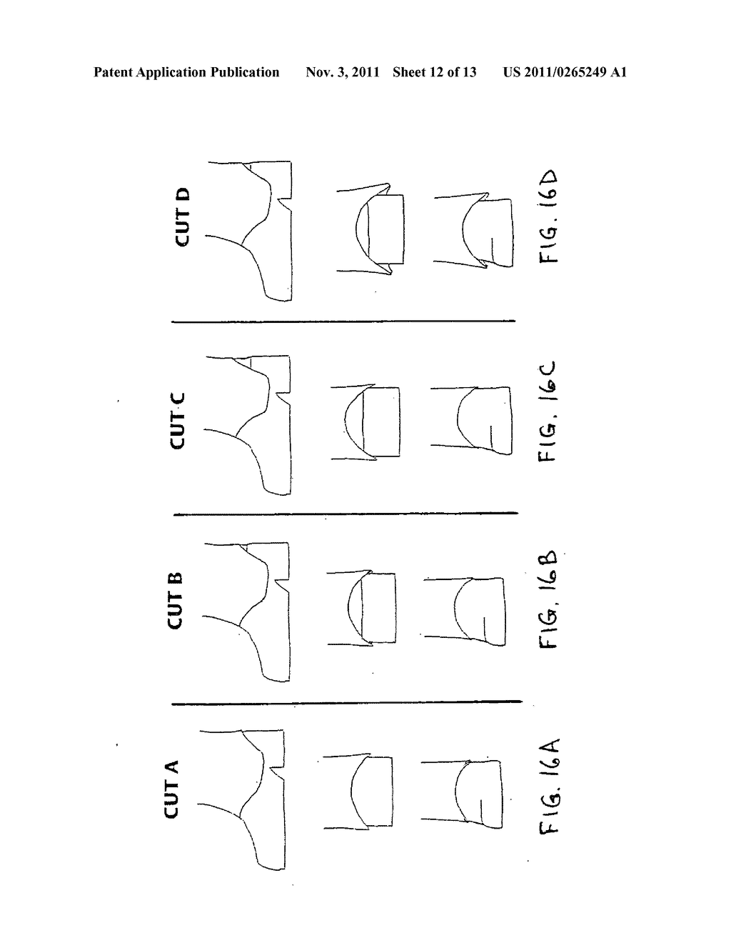 Manufacturing method for pant leg bottoms - diagram, schematic, and image 13