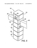 Universal block with recessed knock-out panels diagram and image