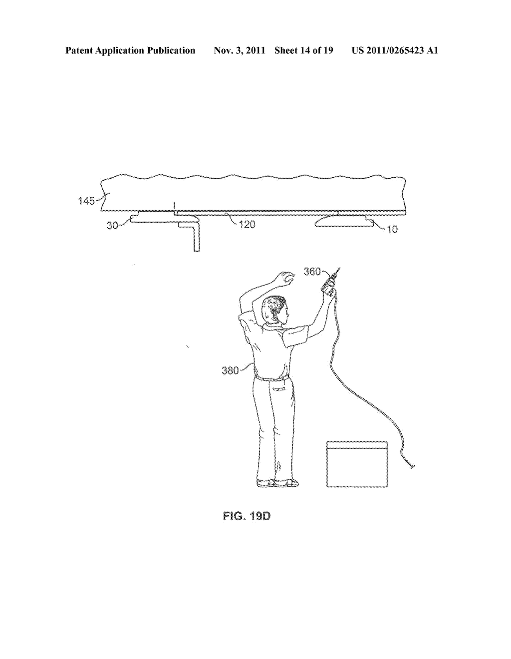 Device And Method For Installing Building Material - diagram, schematic, and image 15