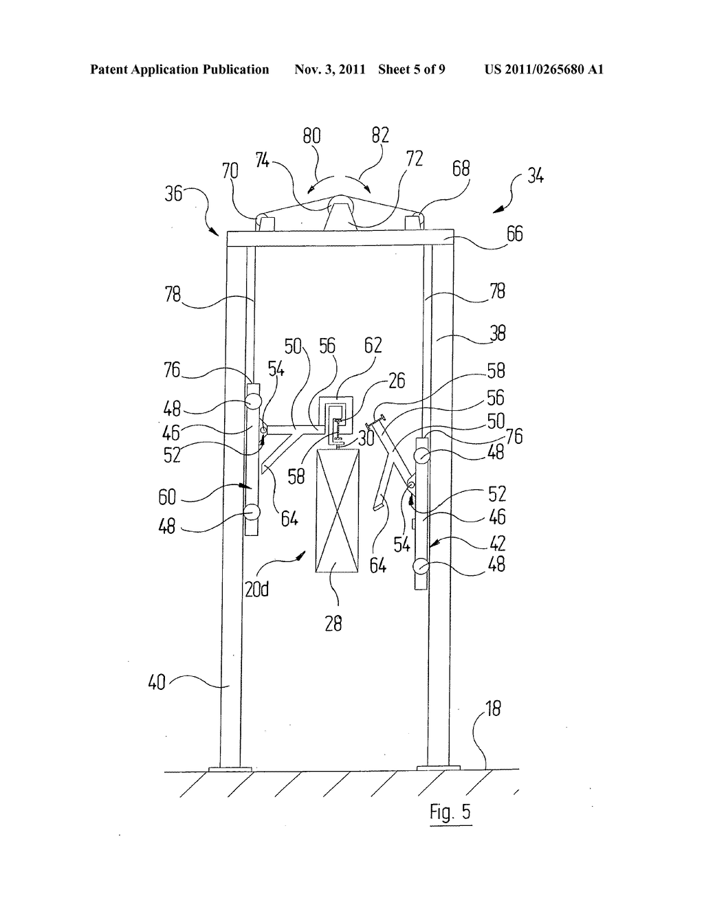 Device for Transferring Articles and Conveyor System Comprising Said     Device - diagram, schematic, and image 06