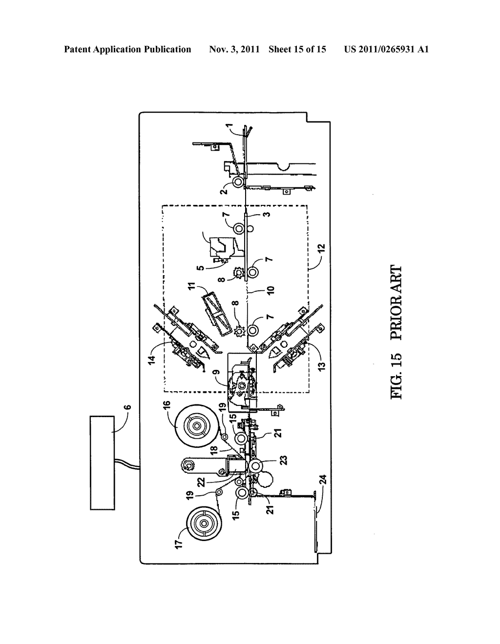 Laminating apparatus and laminating method therefor, and printing     apparatus - diagram, schematic, and image 16