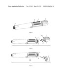 Shower head with water-powered vibrating function diagram and image