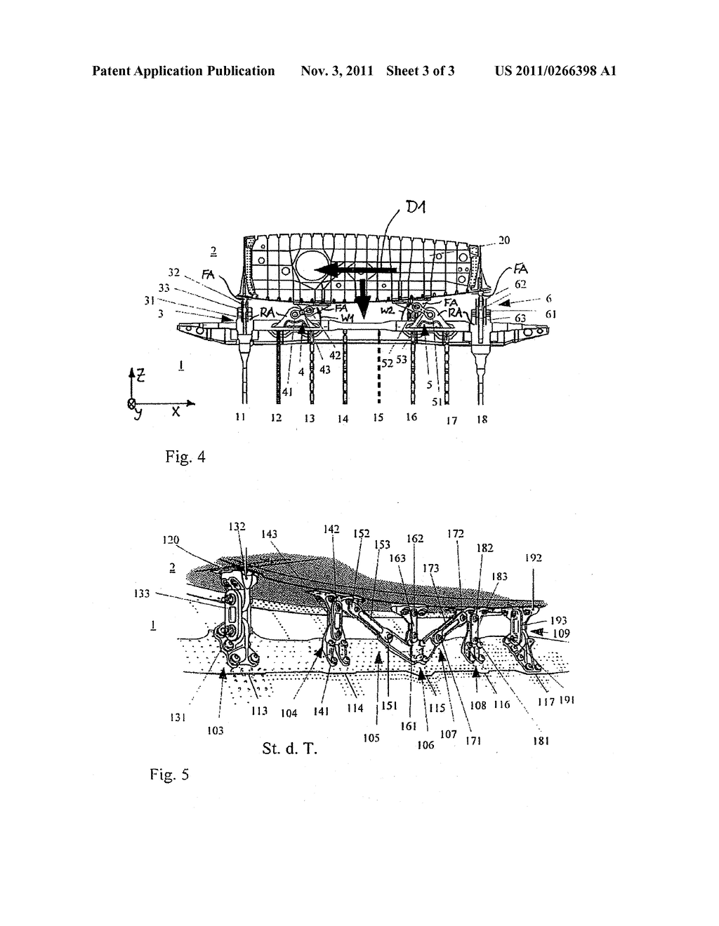 WING/FUSELAGE CONNECTION OF AN AIRCRAFT - diagram, schematic, and image 04