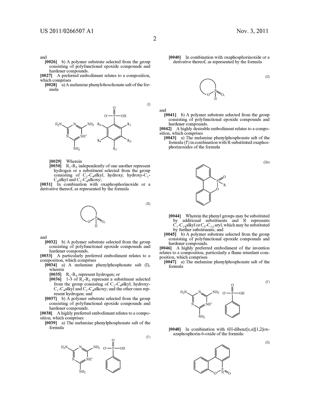 MELAMINE PHENYLPHOSPHONATE FLAME RETARDANT COMPOSITIONS - diagram, schematic, and image 03