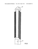 Pole anchor and ski pole base with extending brush bristles and acircular,     preferably hexagonal section diagram and image