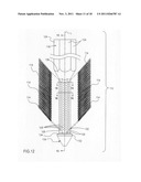 Pole anchor and ski pole base with extending brush bristles and acircular,     preferably hexagonal section diagram and image