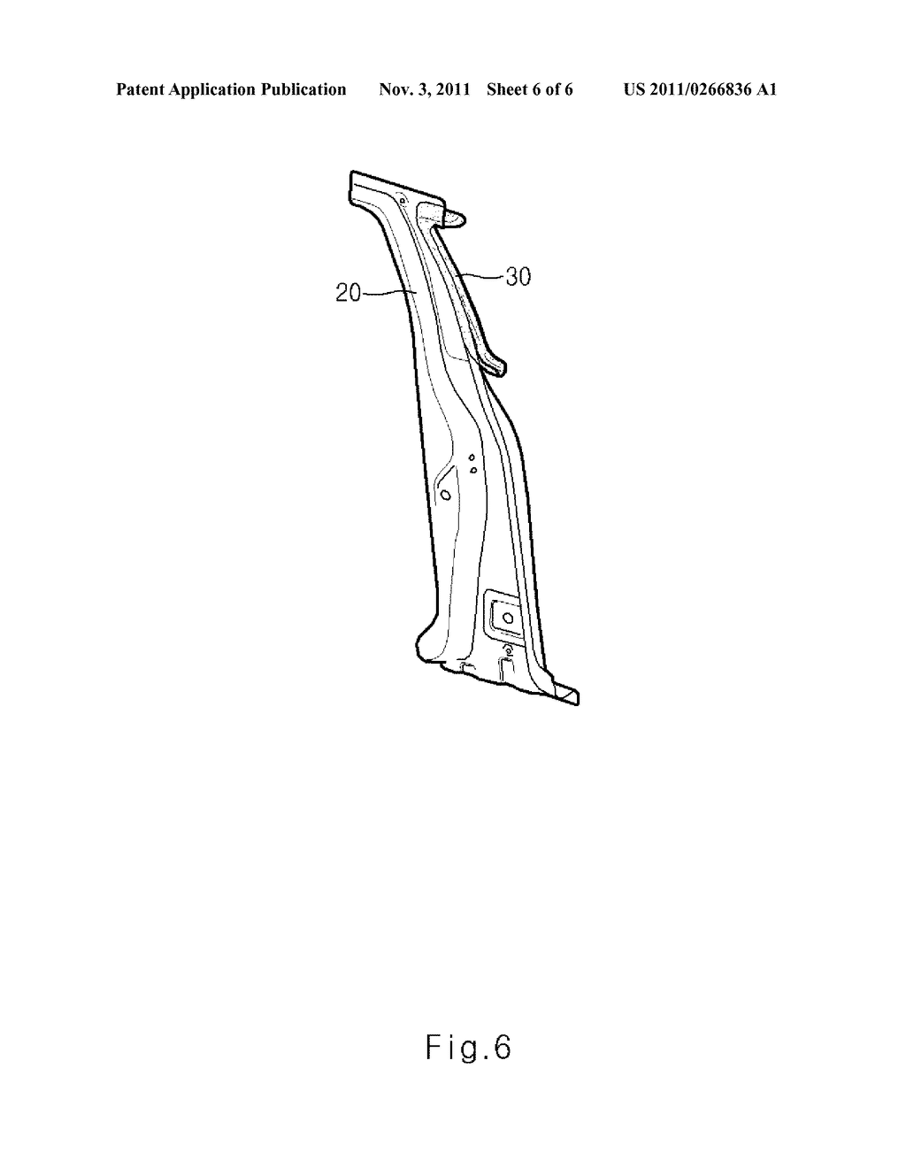 CENTER PILLAR ASSEMBLY OF 3-DOOR VEHICLE - diagram, schematic, and image 07