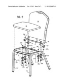 STACKABLE CHAIR WITH FLEXIBLE BACK diagram and image
