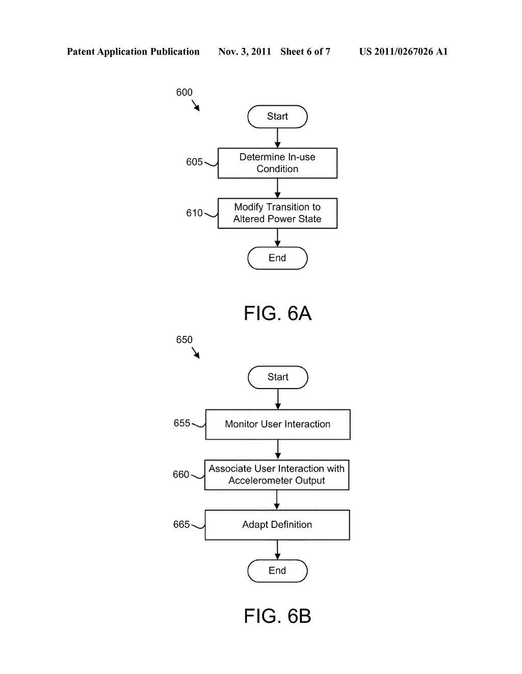 Method and Apparatus for Modifying a Transition to an Altered Power State     of an Electronic Device Based on Accelerometer Output - diagram, schematic, and image 07