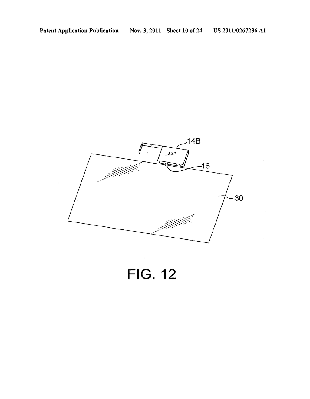 BROADBAND ANTENNA UNIT COMPRISING A FOLDED PLATE-SHAPED MONOPOLE ANTENNA     PORTION AND AN EXTENDING PORTION - diagram, schematic, and image 11