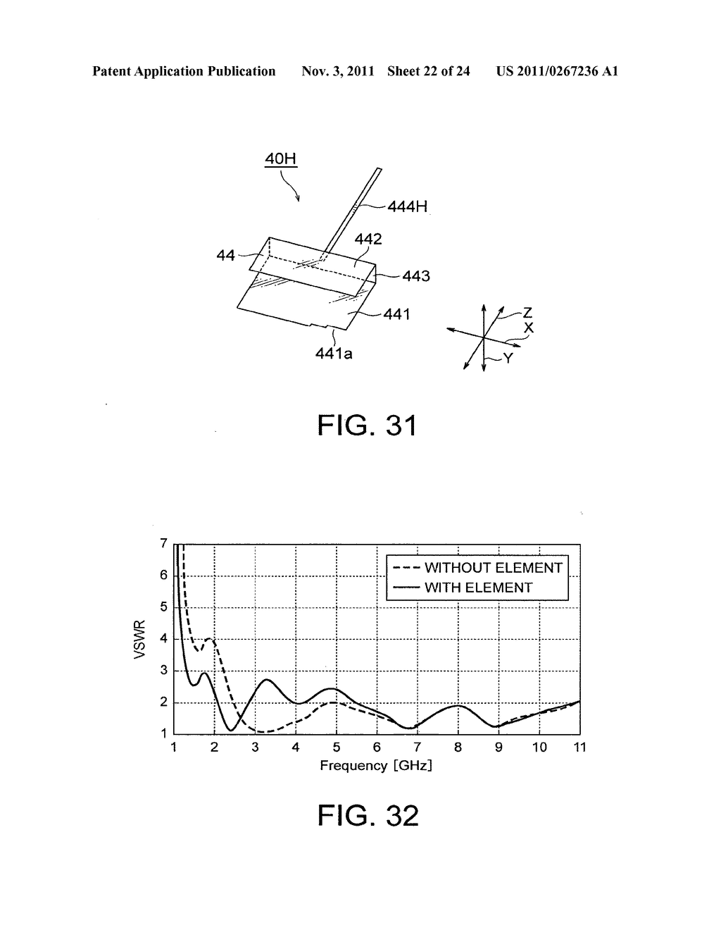 BROADBAND ANTENNA UNIT COMPRISING A FOLDED PLATE-SHAPED MONOPOLE ANTENNA     PORTION AND AN EXTENDING PORTION - diagram, schematic, and image 23