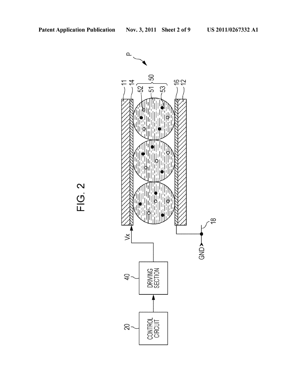 ELECTROPHORETIC DISPLAY DEVICE, CONTROL CIRCUIT, ELECTRONIC APPARATUS, AND     DRIVING METHOD - diagram, schematic, and image 03