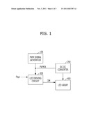CIRCUIT AND METHOD FOR DRIVING A LIGHT EMITTING DIODE FOR A BACKLIGHT, AND     BACKLIGHT DRIVING APPARATUS USING THE SAME diagram and image