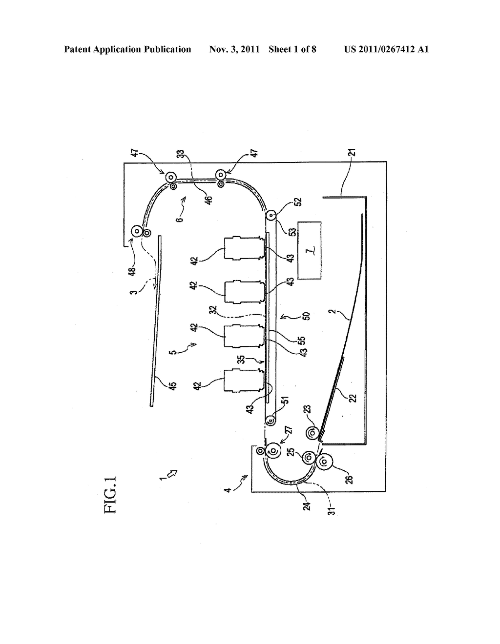 SHEET FEEDING DEVICE AND RECORDING APPARATUS - diagram, schematic, and image 02