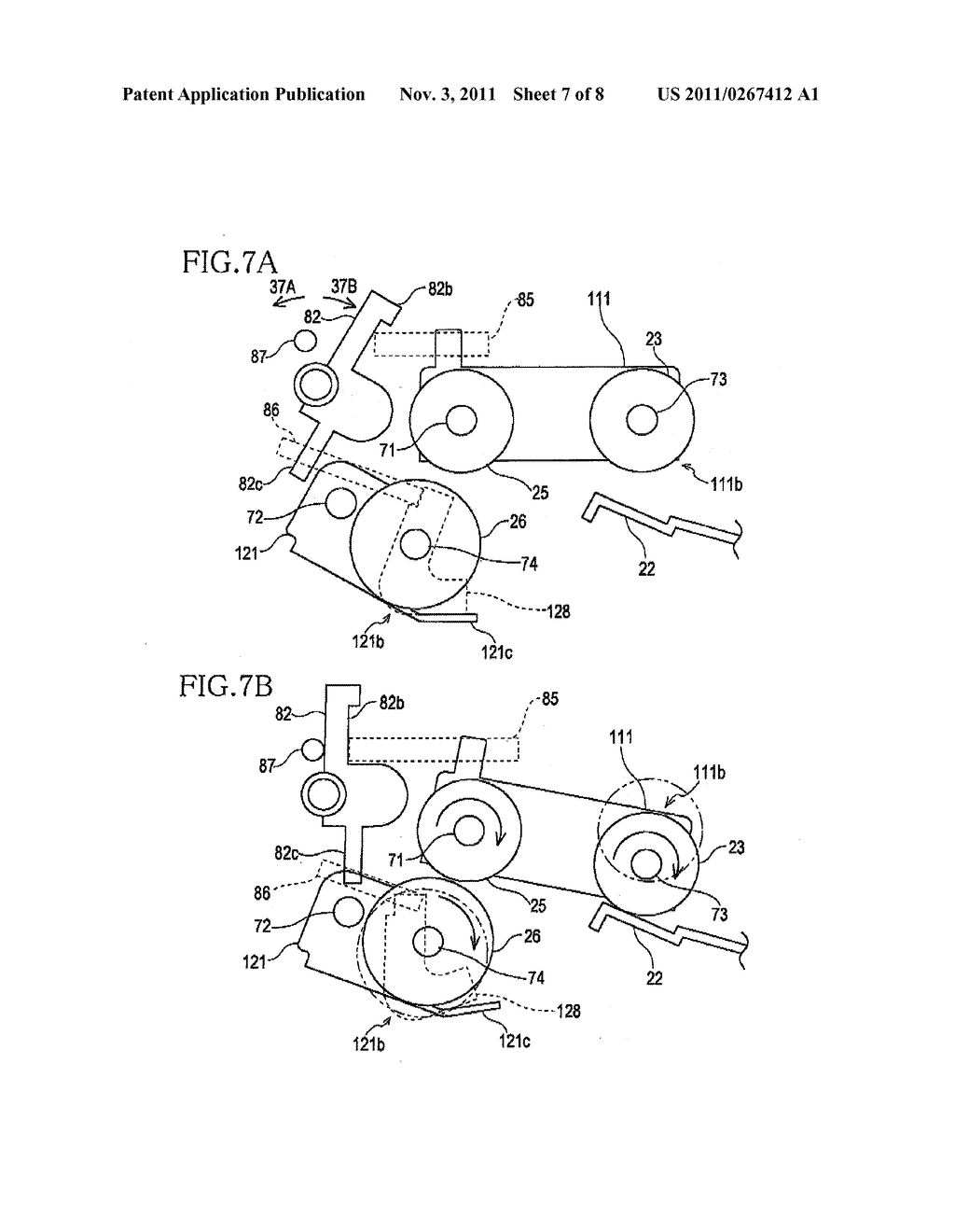 SHEET FEEDING DEVICE AND RECORDING APPARATUS - diagram, schematic, and image 08