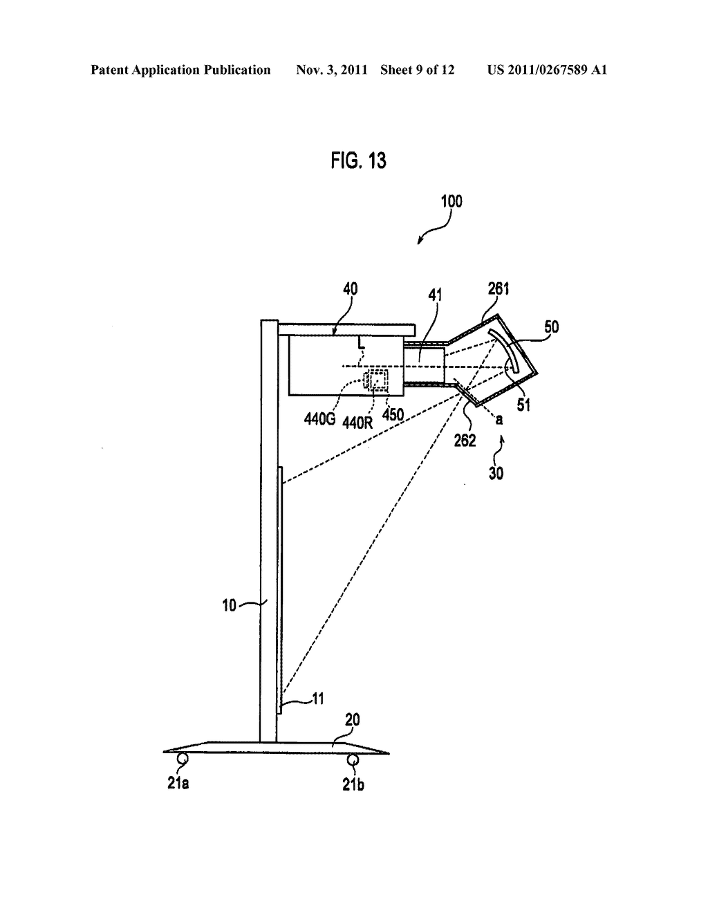 PROJECTION-TYPE IMAGE DISPLAY DEVICE AND PROJECTION-TYPE IMAGE DISPLAY     SYSTEM - diagram, schematic, and image 10