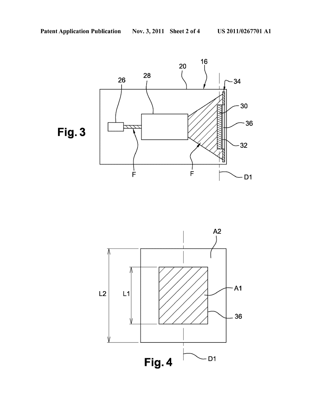 DIFFRACTIVE HEAD-UP DISPLAY DEVICE PROVIDED WITH A DEVICE FOR ADJUSTING     THE POSITION OF THE VIRTUAL IMAGE - diagram, schematic, and image 03