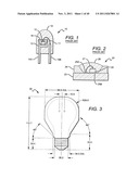 LED LAMP OR BULB WITH REMOTE PHOSPHOR AND DIFFUSER CONFIGURATION WITH     ENHANCED SCATTERING PROPERTIES diagram and image