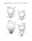 LED LAMP OR BULB WITH REMOTE PHOSPHOR AND DIFFUSER CONFIGURATION WITH     ENHANCED SCATTERING PROPERTIES diagram and image