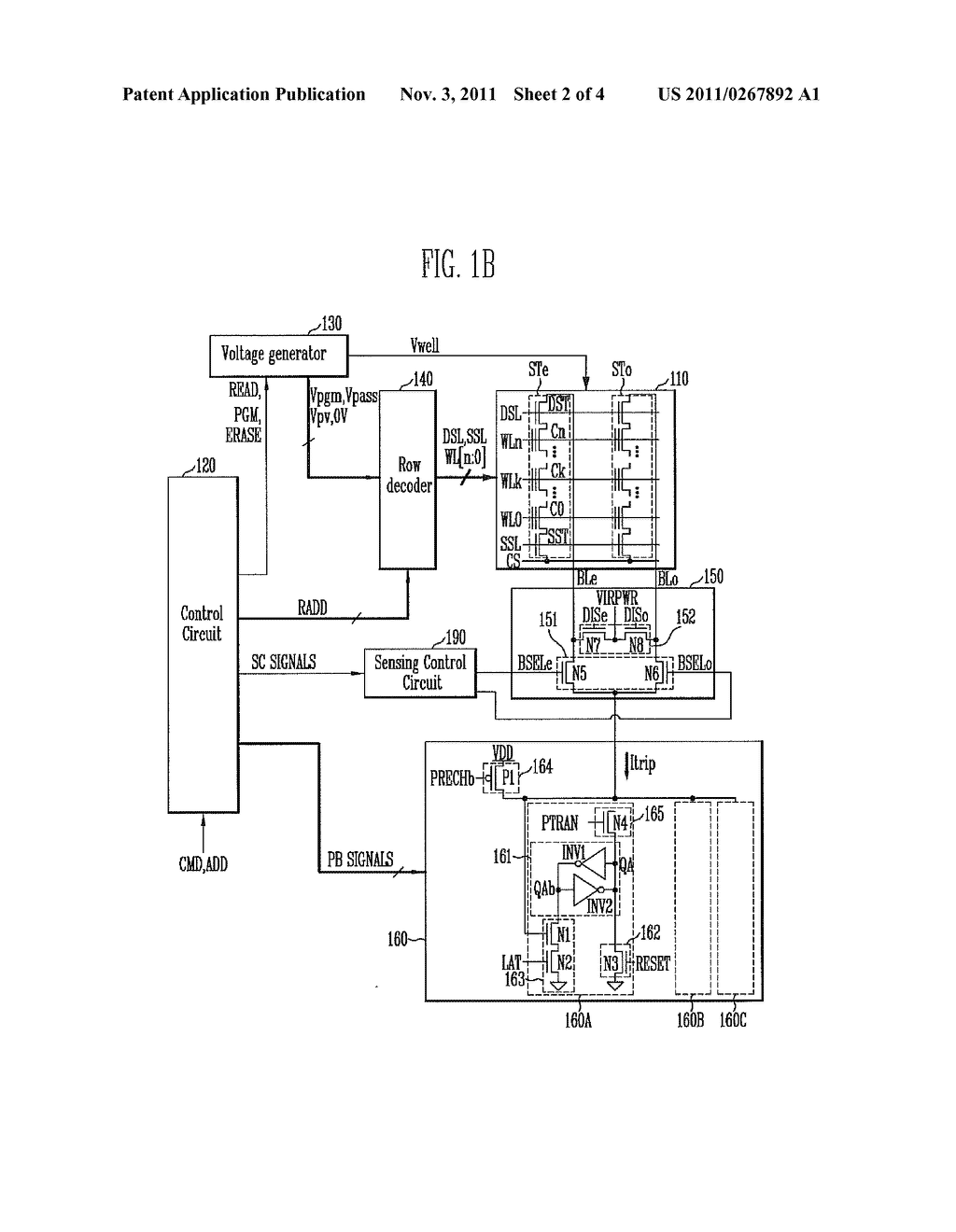 SEMICONDUCTOR MEMORY DEVICE AND METHOD OF OPERATING THE SAME - diagram, schematic, and image 03