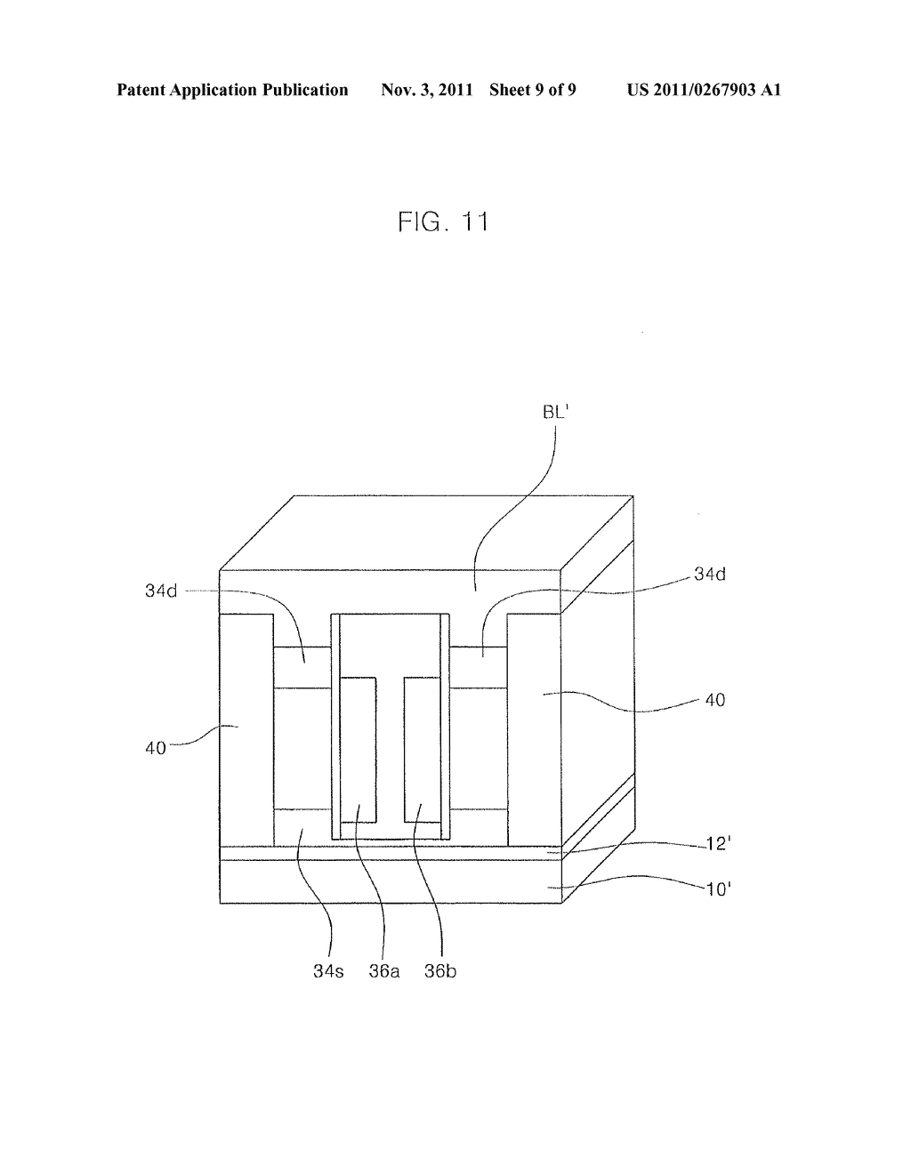 SEMICONDUCTOR MEMORY DEVICE HAVING DRAM CELL MODE AND NON-VOLATILE MEMORY     CELL MODE AND OPERATION METHOD THEREOF - diagram, schematic, and image 10
