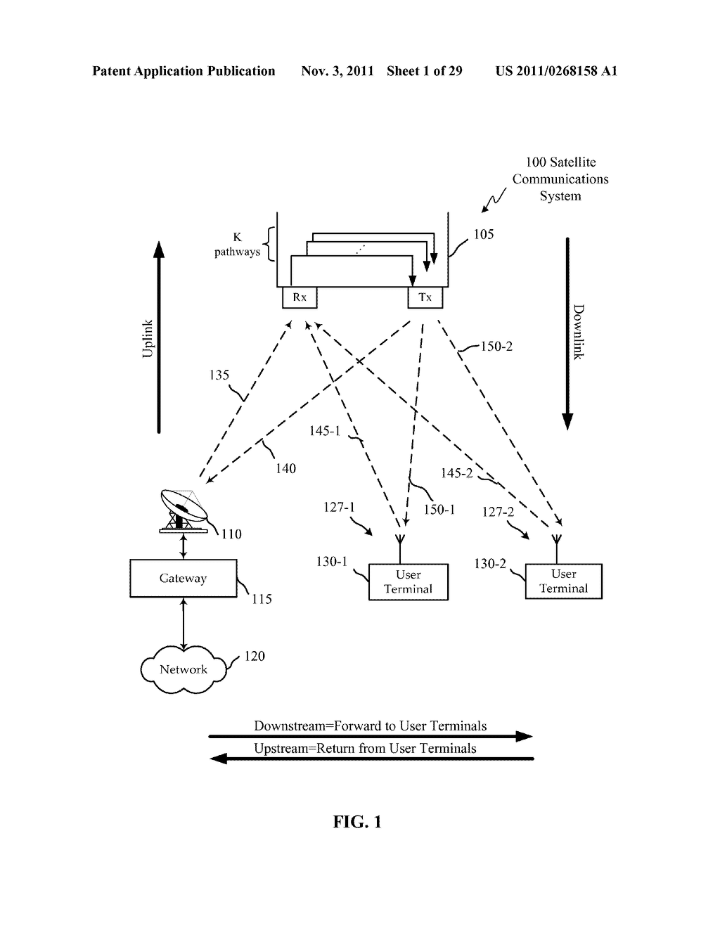 FLEXIBLE CAPACITY SATELLITE COMMUNICATIONS SYSTEM WITH FLEXIBLE ALLOCATION     BETWEEN FORWARD AND RETURN CAPACITY - diagram, schematic, and image 02