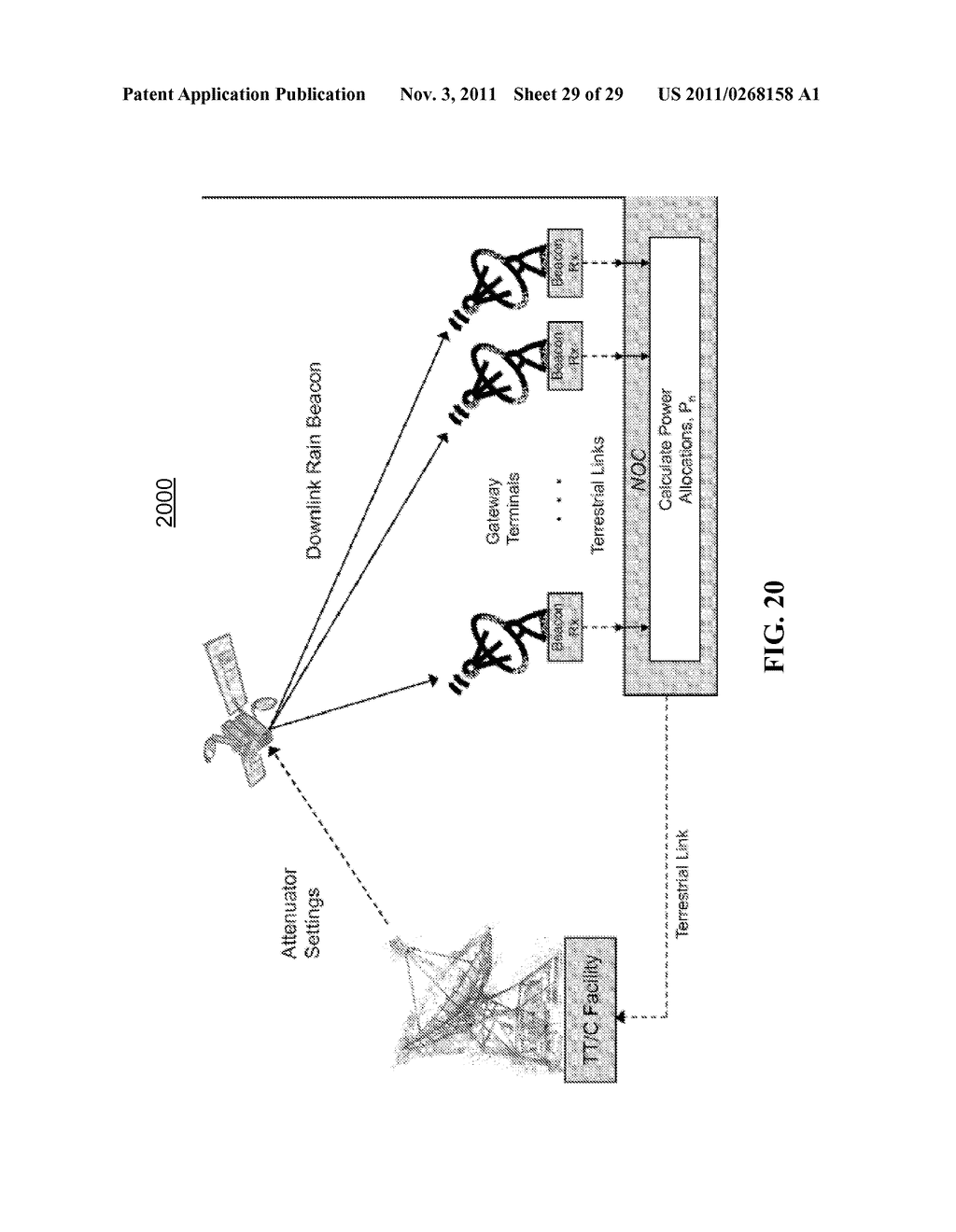 FLEXIBLE CAPACITY SATELLITE COMMUNICATIONS SYSTEM WITH FLEXIBLE ALLOCATION     BETWEEN FORWARD AND RETURN CAPACITY - diagram, schematic, and image 30