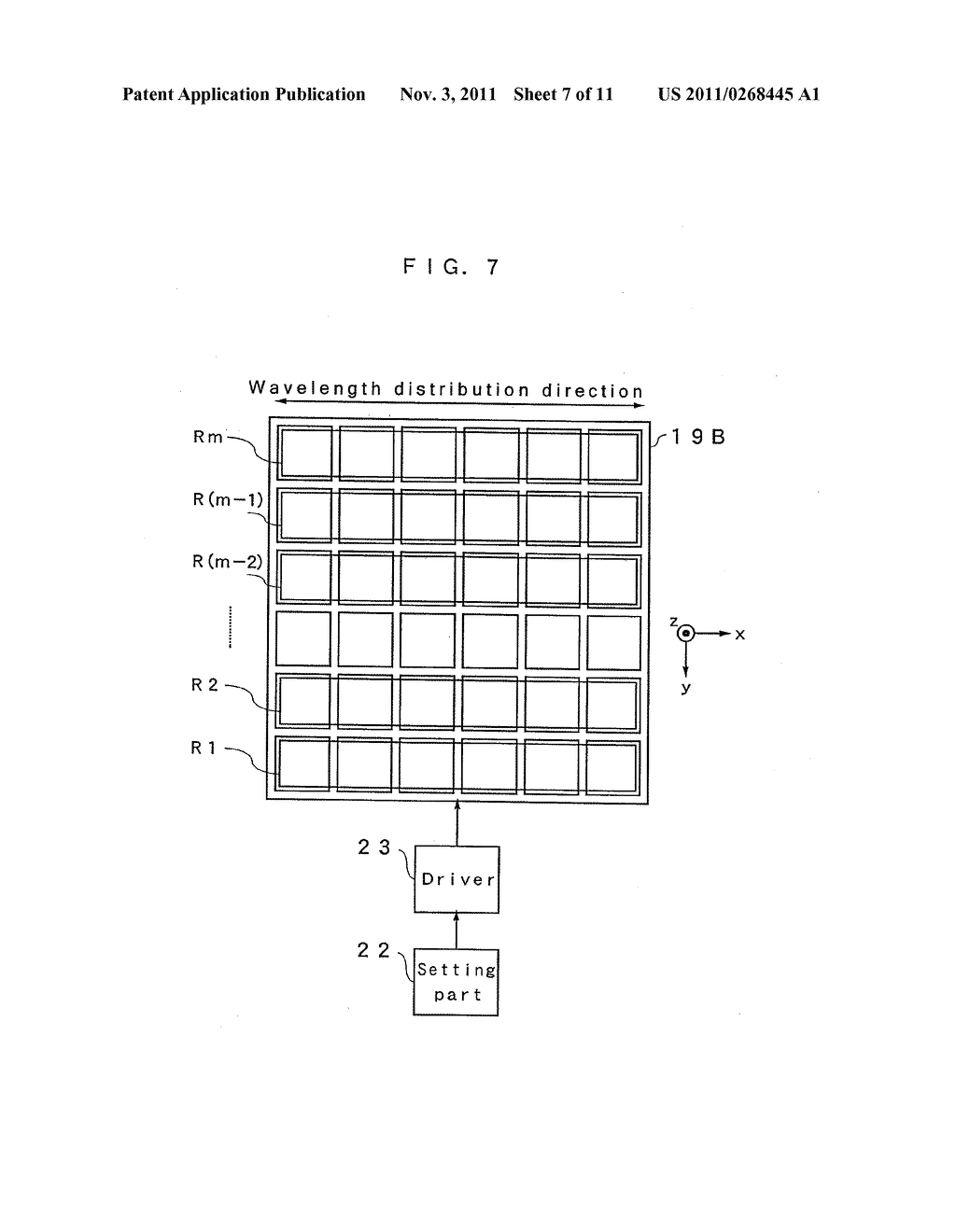 OPTICALLY VARIABLE FILTER ARRAY APPARATUS - diagram, schematic, and image 08