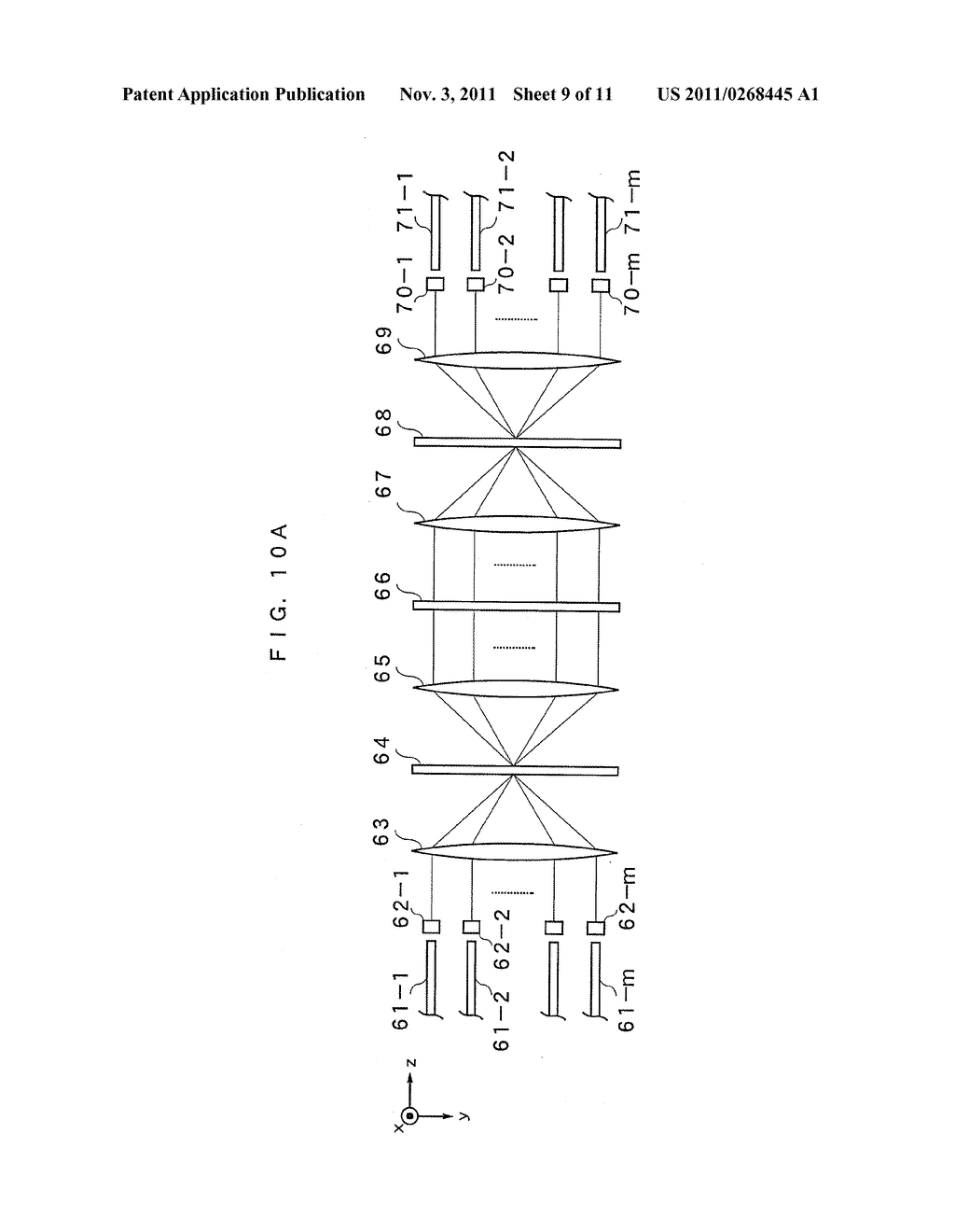 OPTICALLY VARIABLE FILTER ARRAY APPARATUS - diagram, schematic, and image 10