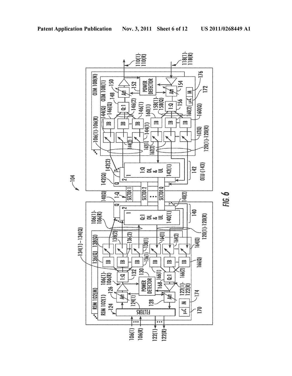 Sectorization in Distributed Antenna Systems, and Related Components and     Methods - diagram, schematic, and image 07