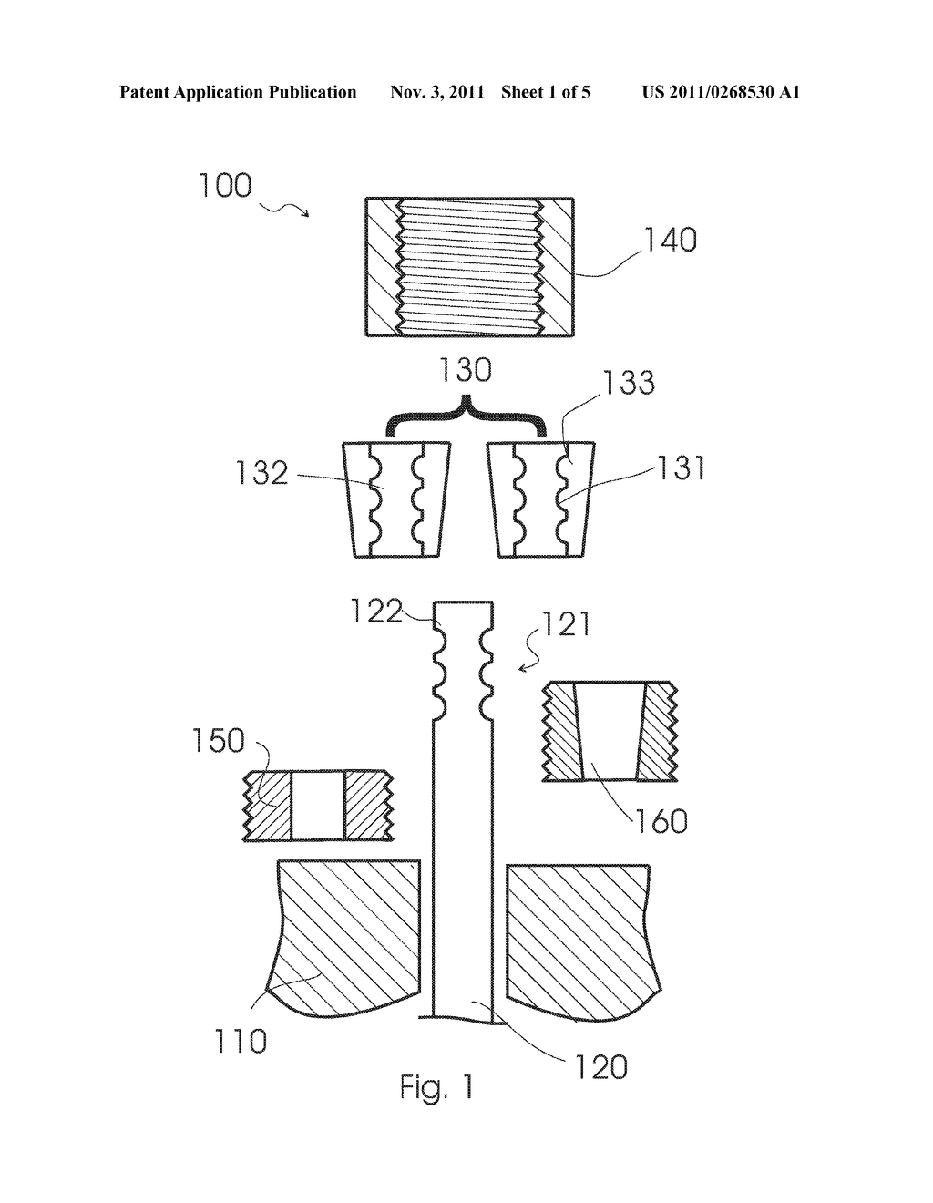 CONNECTING ARRANGEMENT AND METHOD OF FASTENING A BOLT - diagram, schematic, and image 02