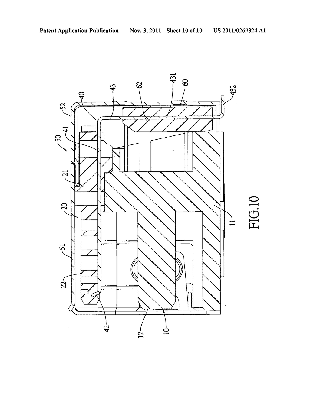 High frequency socket connector - diagram, schematic, and image 11