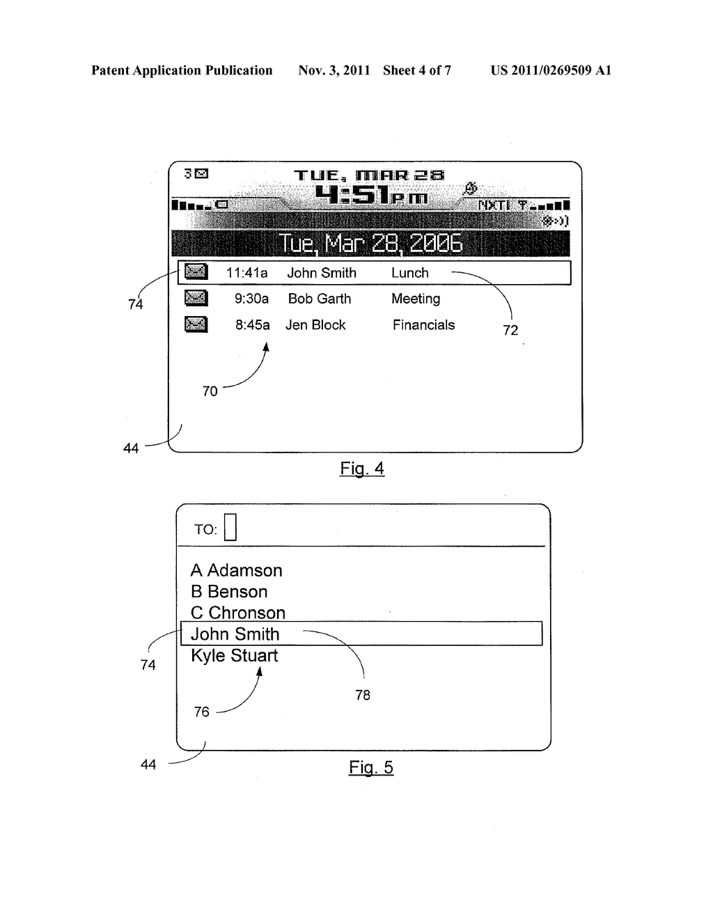 COMMUNICATIONS DEVICE AND METHOD FOR ASSOCIATING CONTACT NAMES WITH     CONTACT METHODS - diagram, schematic, and image 05