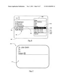 COMMUNICATIONS DEVICE AND METHOD FOR ASSOCIATING CONTACT NAMES WITH     CONTACT METHODS diagram and image