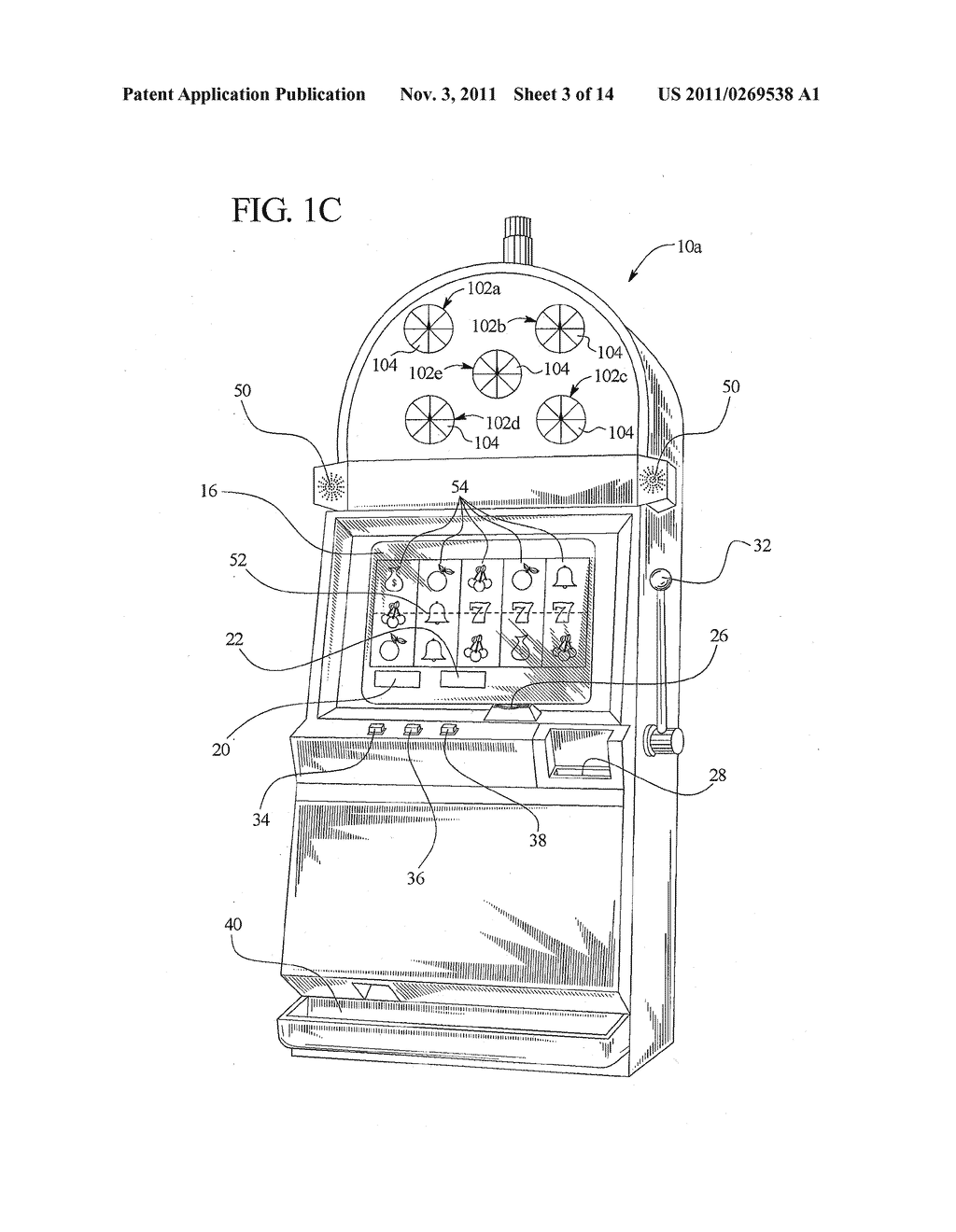 GAMING DEVICE AND METHOD HAVING PURCHASABLE RANDOMLY SELECTED PAYTABLES - diagram, schematic, and image 04