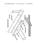 ROTATING FOOTBALL GOALPOST AND METHOD OF RETROFITTING AN EXISTING FOOTBALL     GOALPOST diagram and image