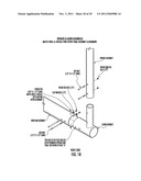 ROTATING FOOTBALL GOALPOST AND METHOD OF RETROFITTING AN EXISTING FOOTBALL     GOALPOST diagram and image