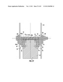 ROTATING FOOTBALL GOALPOST AND METHOD OF RETROFITTING AN EXISTING FOOTBALL     GOALPOST diagram and image