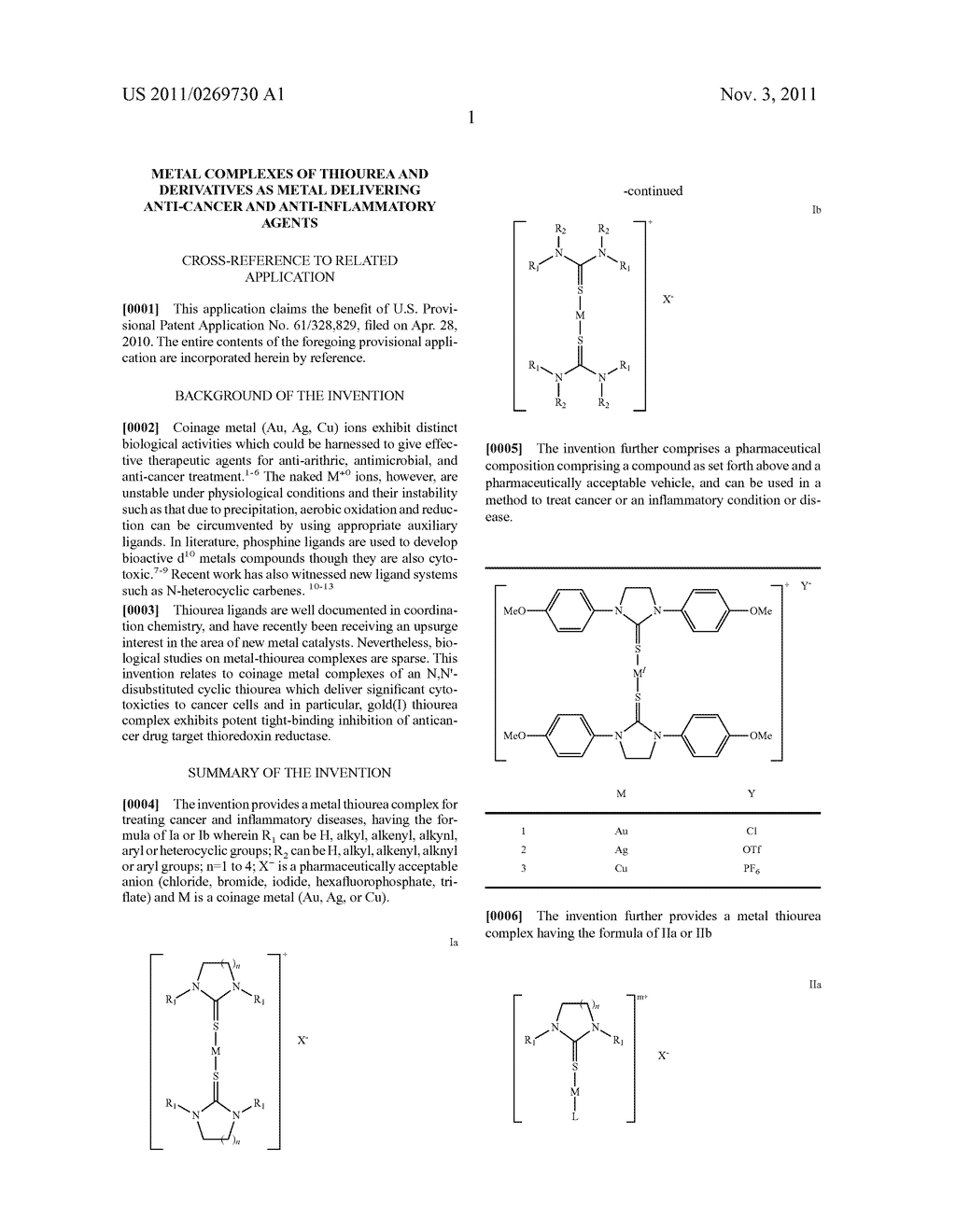 Metal Complexes of Thiourea and Derivatives as Metal Delivering     Anti-Cancer and Anti-Inflammatory Agents - diagram, schematic, and image 12