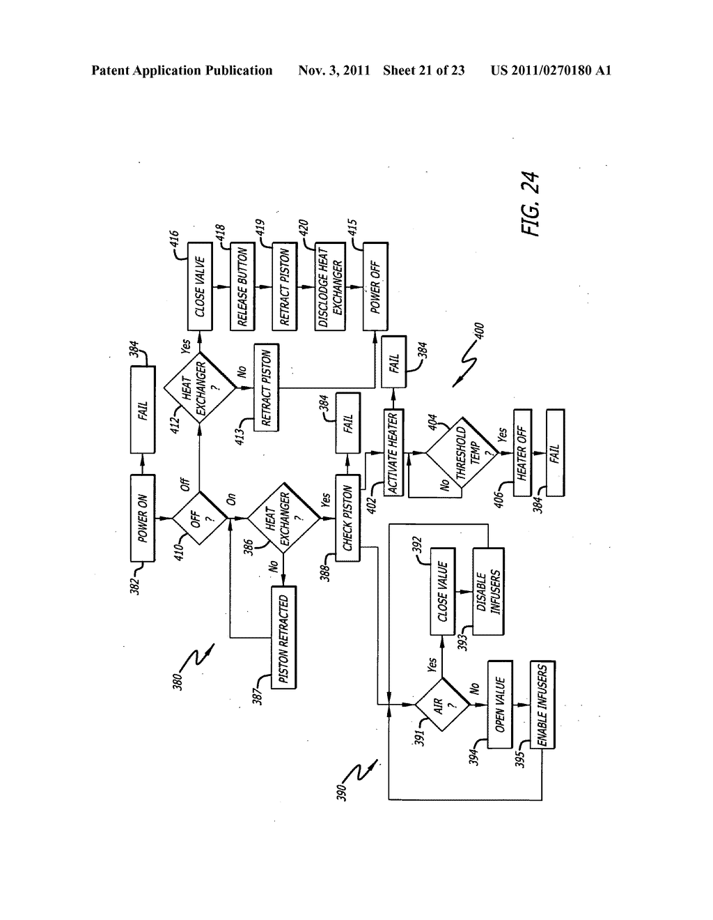 Heat exchanger for high flow rate infusion - diagram, schematic, and image 22